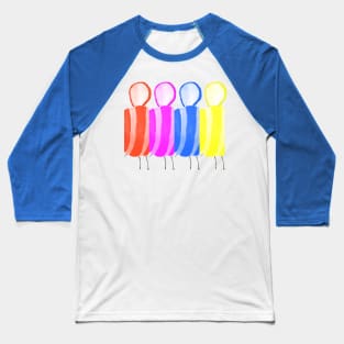 Pop Art Bees Baseball T-Shirt